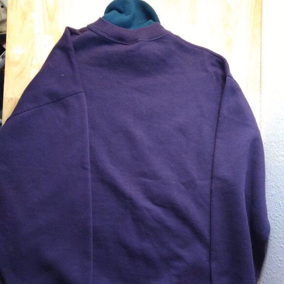 Vintage Peacock Roses Floral Hearts Double Collar Sweatshirt - Picture 7 of 8